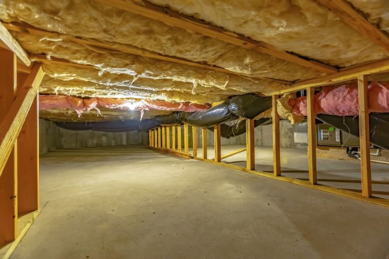 Clean and Organized Crawlspace